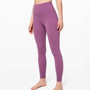 Lululemon Align Leggings 25”, Size 6, Plum color lightly used only worn 3 times